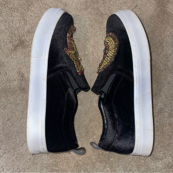 Sam Edelman Leila 2 Star and Moon Embellished Velvet Shoes - Picture 6 of 10